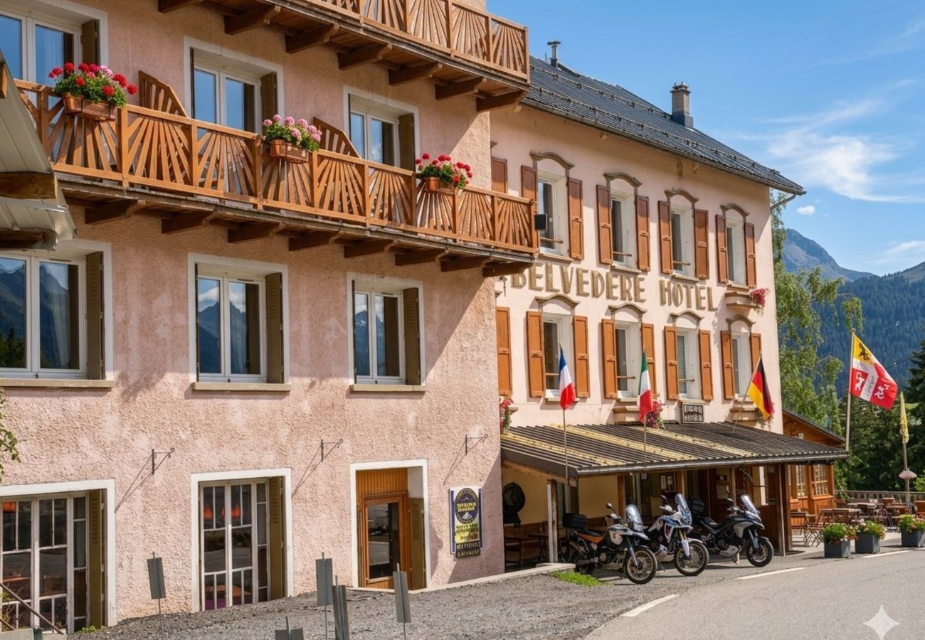 Chambres d'hôtes à Séez - Chambre 7 Hotel Le belvédère à 10 minutes des pist